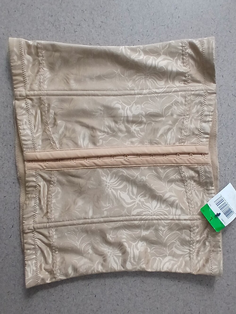 Maideform Beige Floral Jacquard Waist Shaper Skirt Panel Size L/G/G